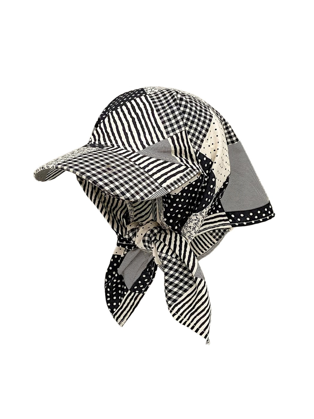 Haila - Patchwork Print Headscarf Cap
