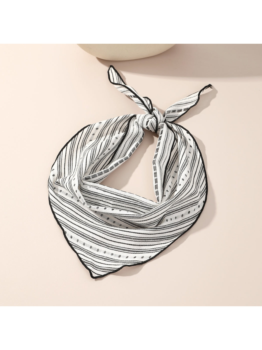 Scarvii Stripe Pattern Triangle Scarf