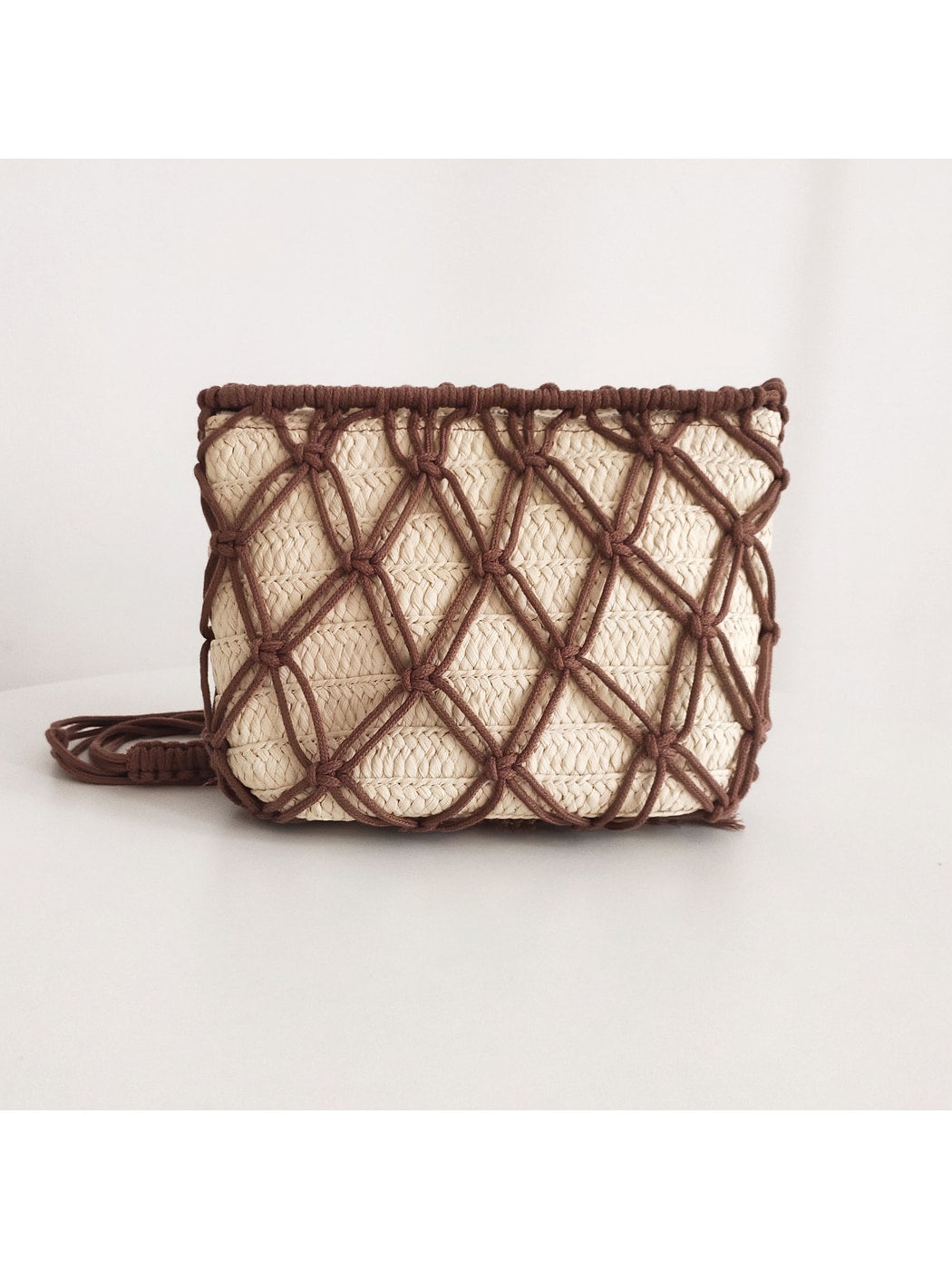 Cosbai - Woven Hollow Shoulder Bag