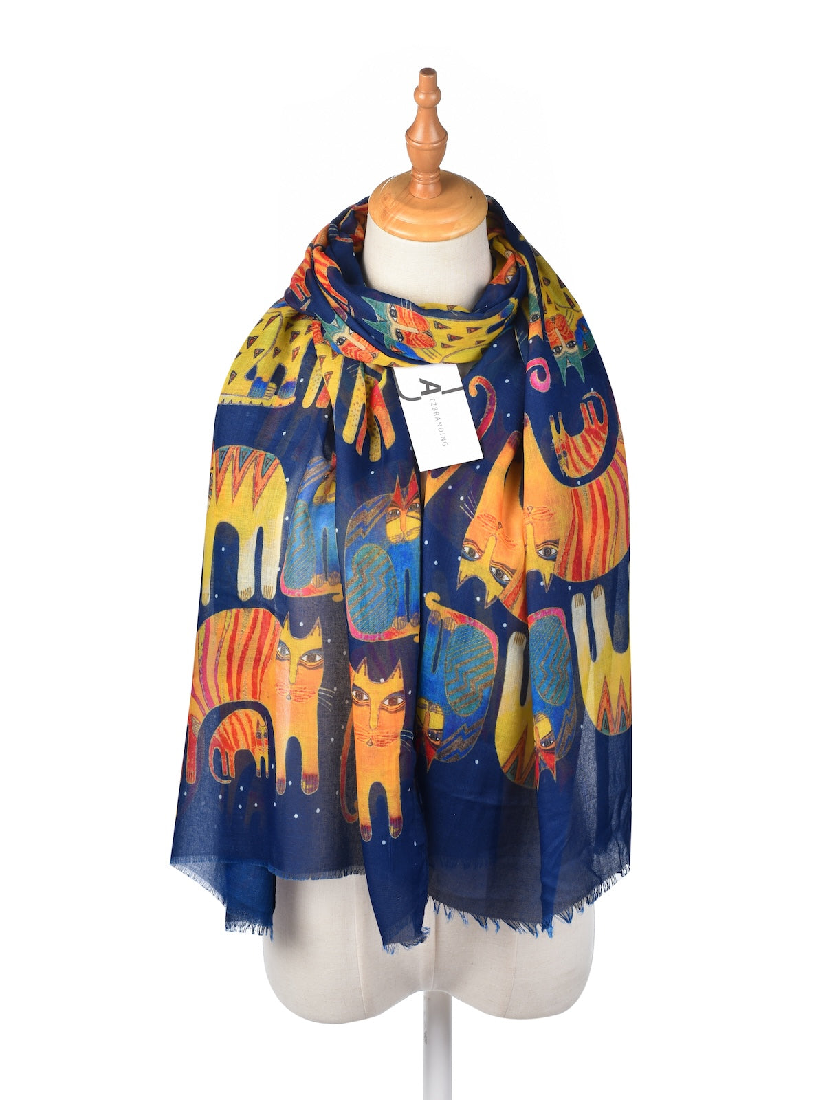 Scarvii – Abstract Cat Print Scarf