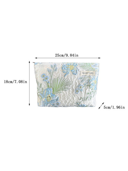 Cosbai Blue Floral Beauty Cosmetic Bag product image