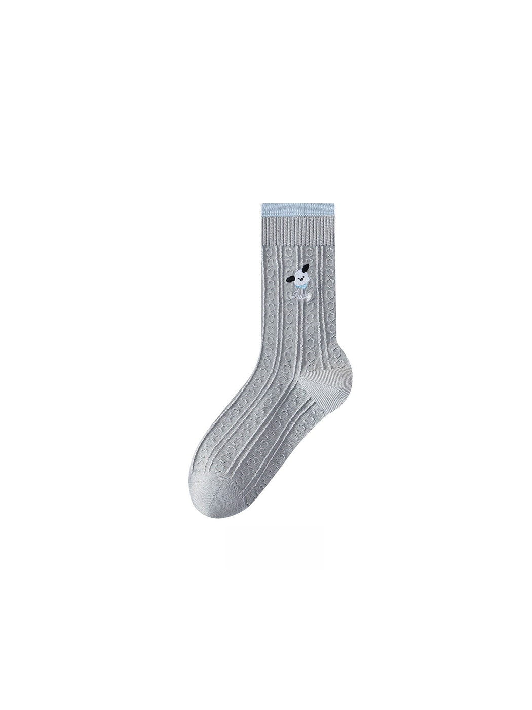 Rufia - Cute Animal Embroidery Crew Socks