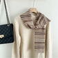 Scarvii - Winter Couple's Openwork Striped Scarf
