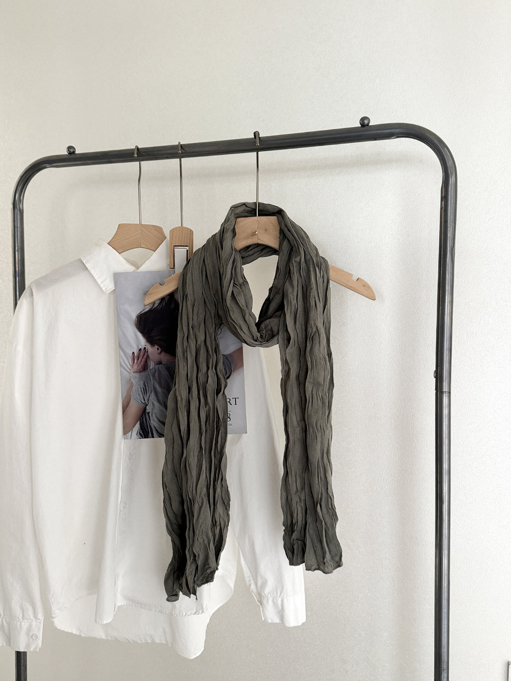 Scarvii - Crinkle Texture Long Scarf