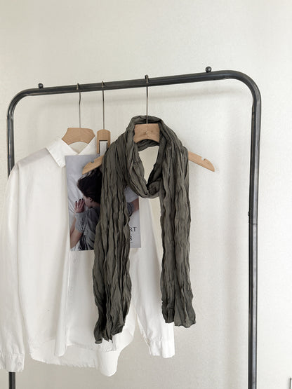 Scarvii - Crinkle Texture Long Scarf