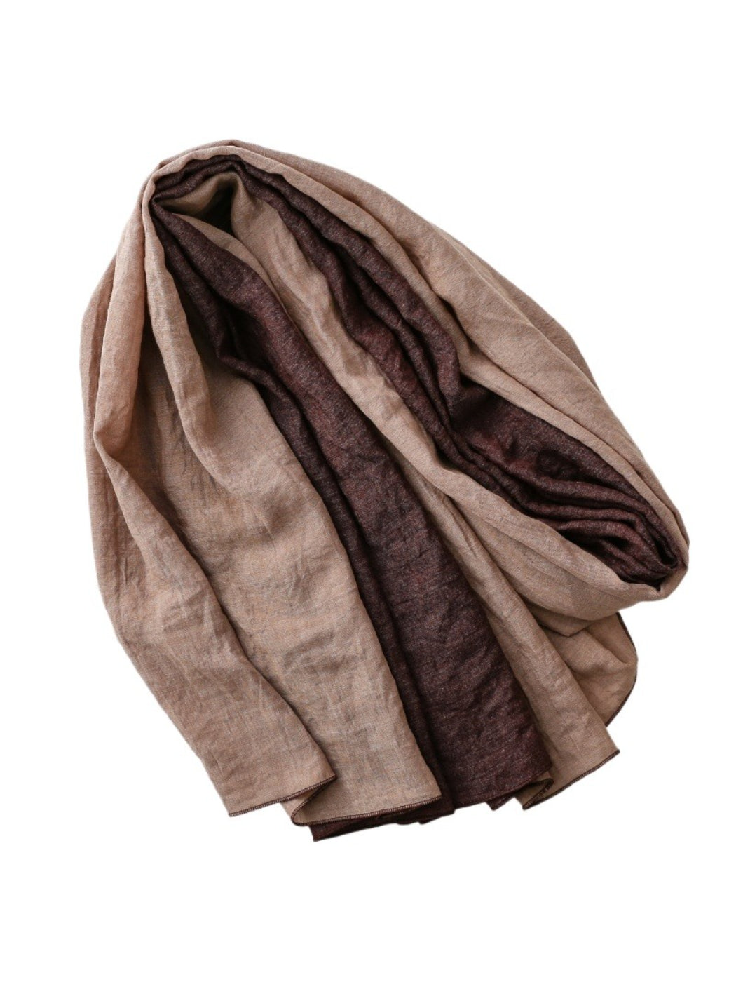 Scarvii - Contrast Panel Soft Drape Everyday Scarf