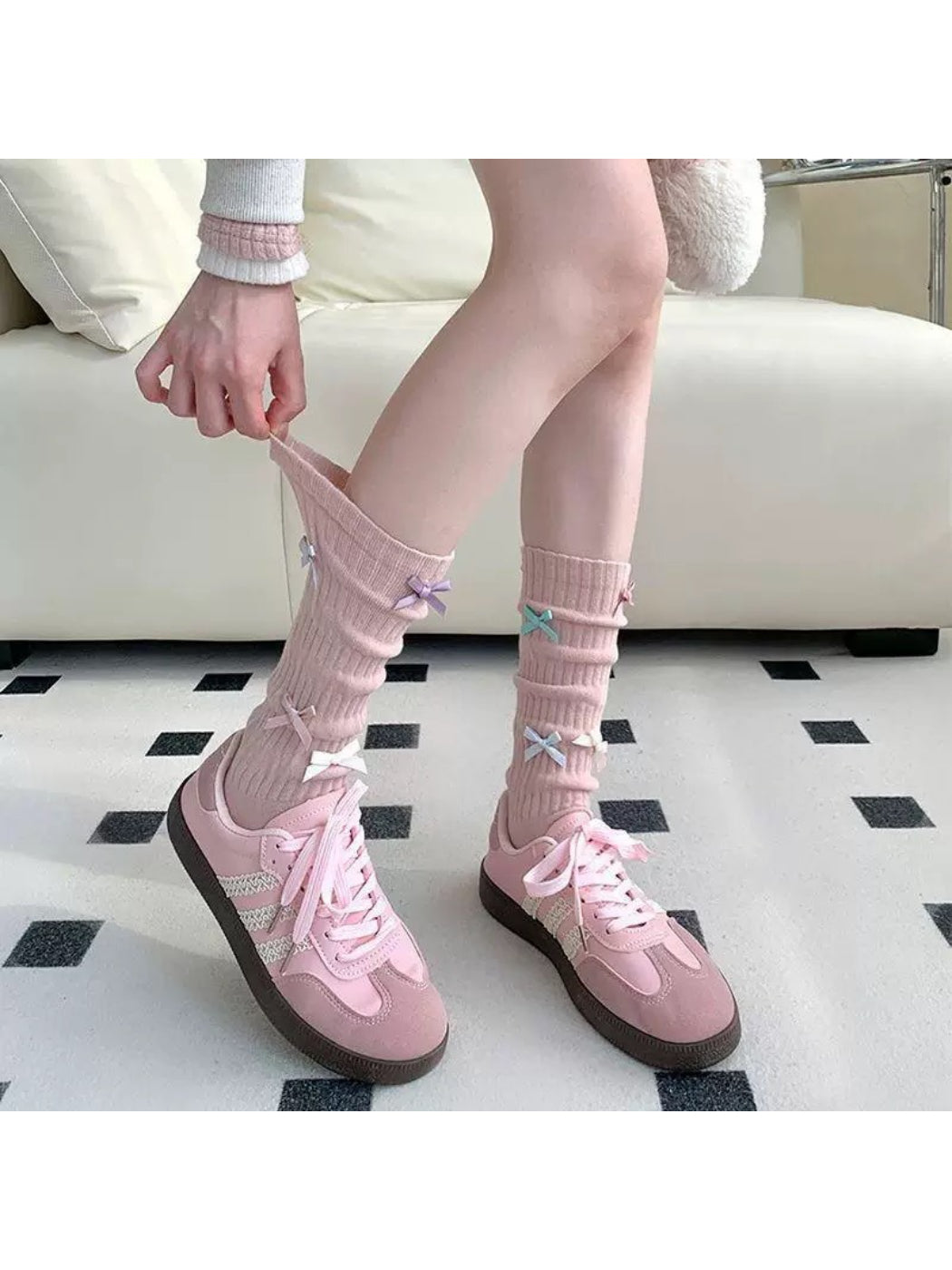 Rufia - Mini Ribbon Bow Crew Socks product image 2