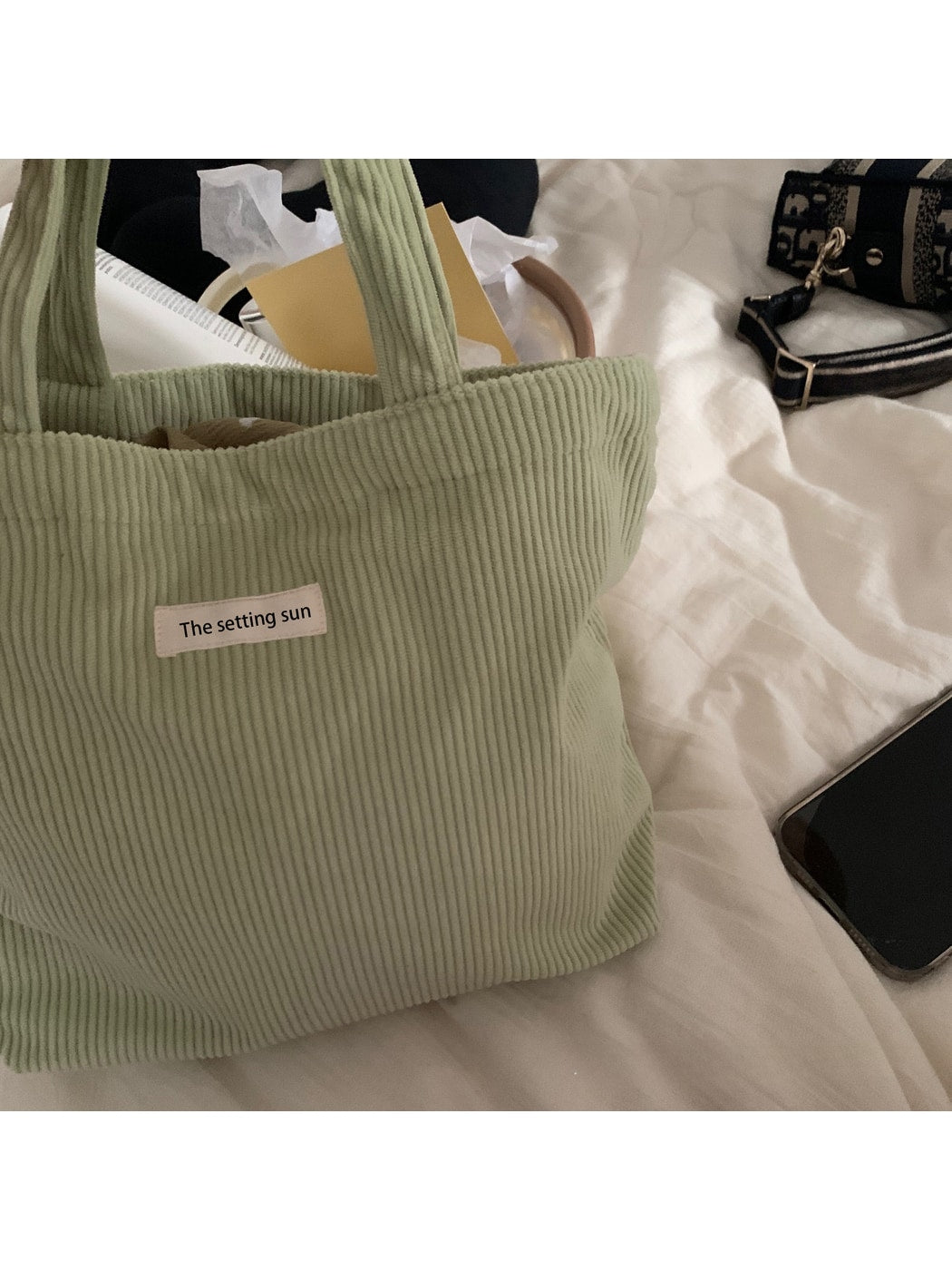 Cosbai - Open-Top Double Strap Hand-Carry Bag