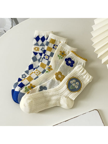 Rufia - Floral Pattern Crew Socks product image 1