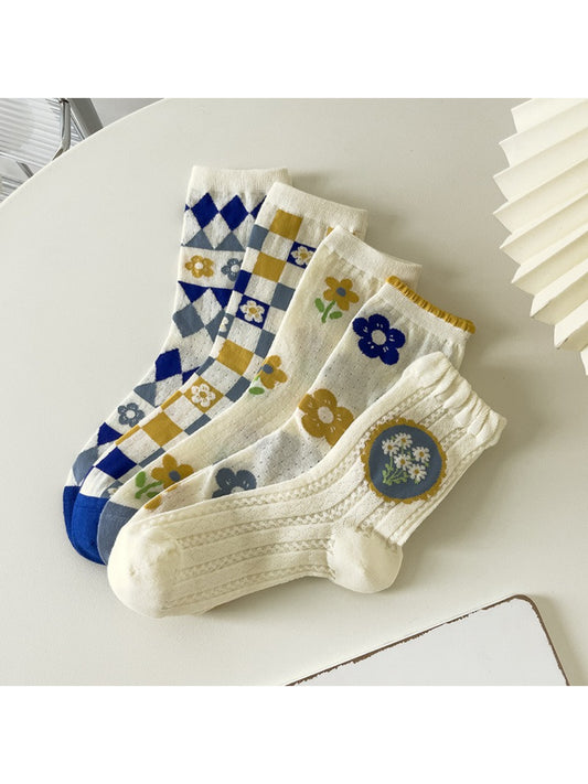 Rufia - Floral Pattern Crew Socks product image 1