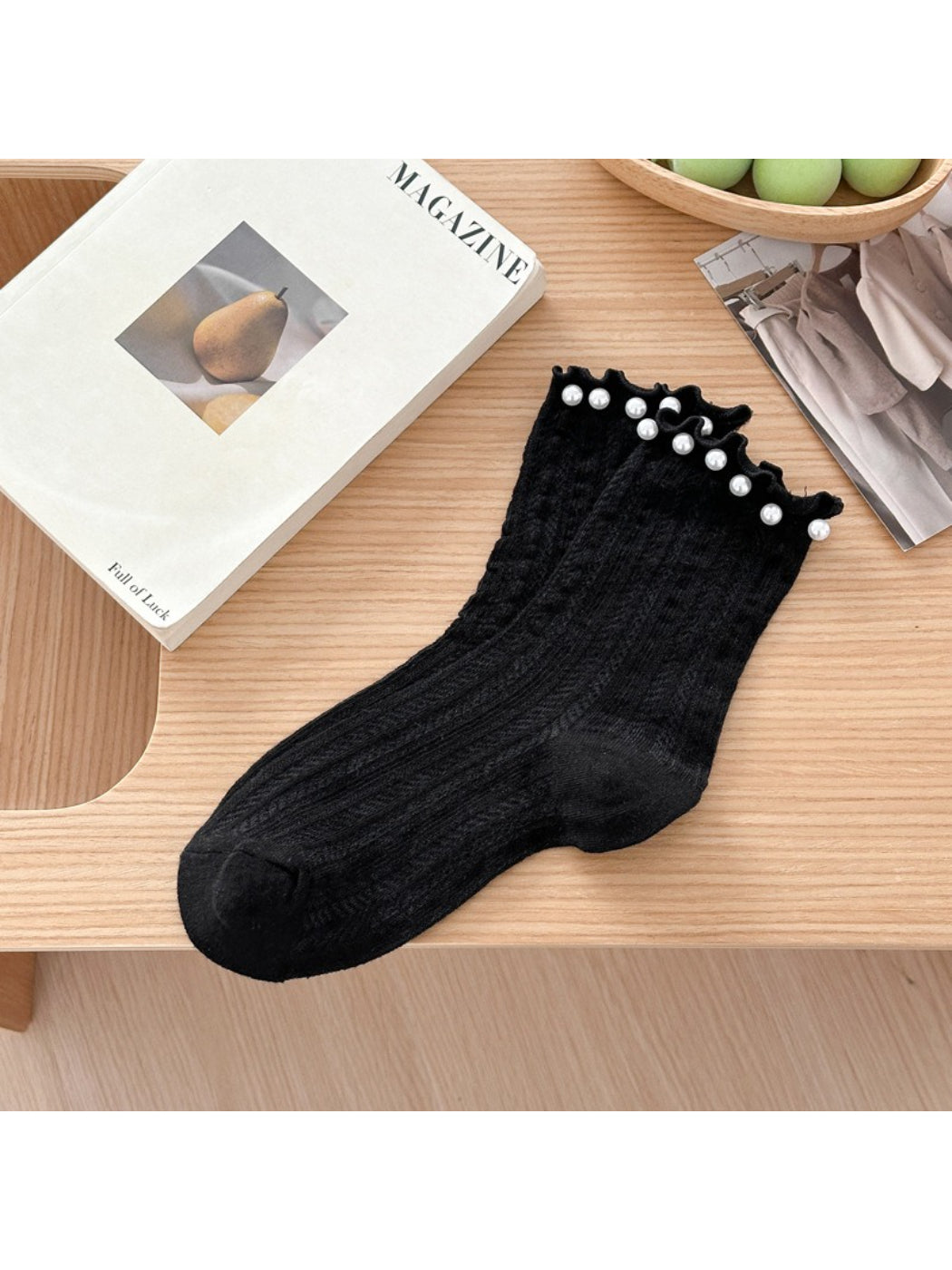 Rufia - Ribbed Stripe Crew Socks product image 2