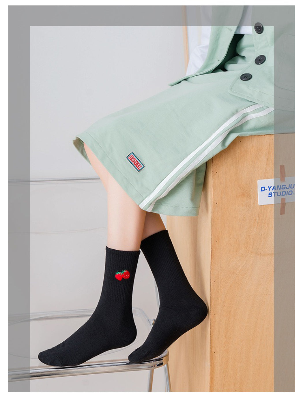 Rufia - Fruit Embroidery Crew Socks product image 10