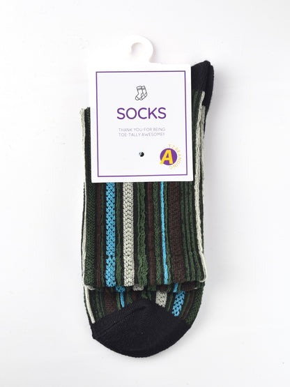 Rufia - Bohemian Colorblock Striped Socks