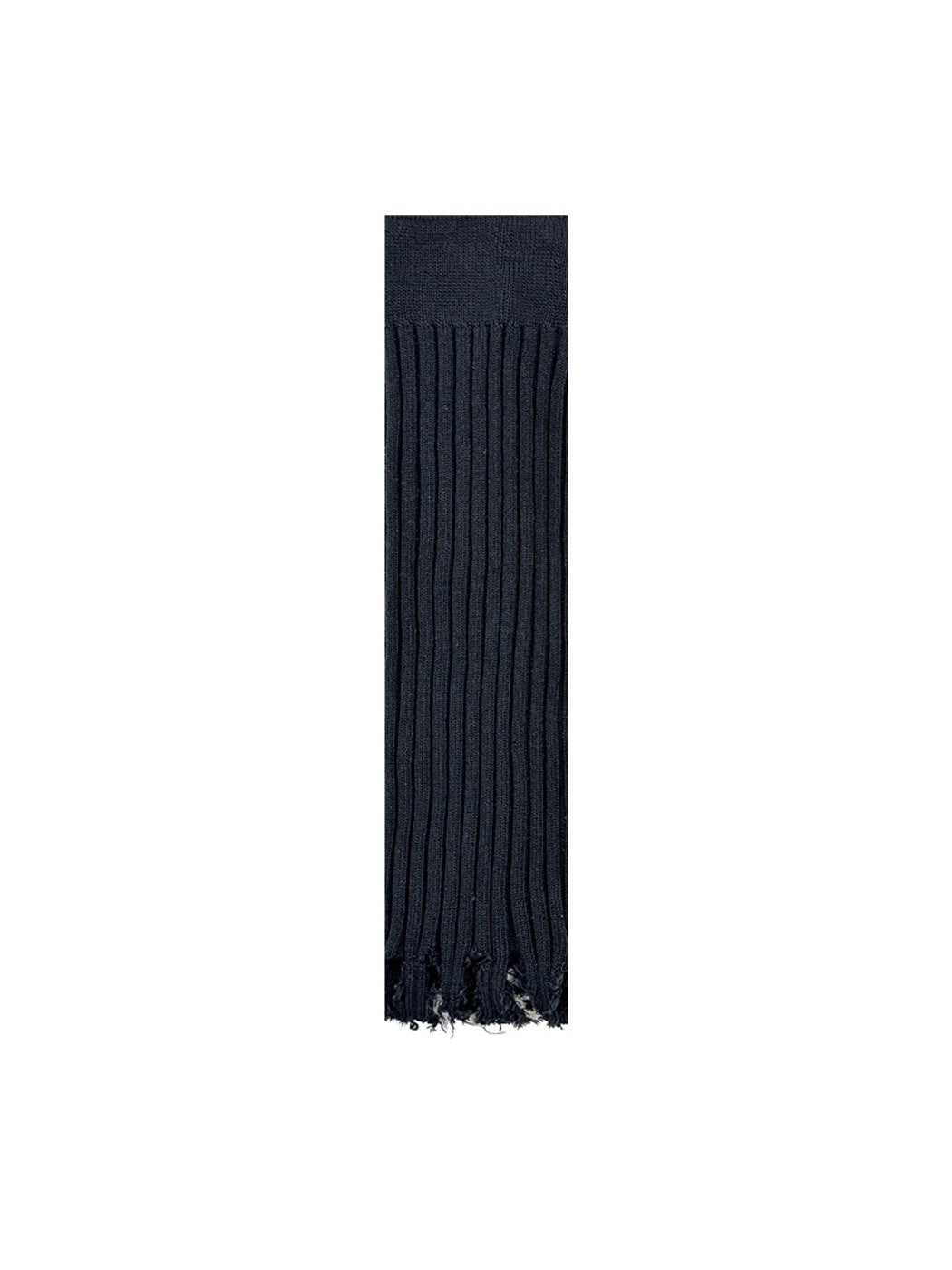 Cozyra - Ribbed Slouchy Fringe Leg Warmers