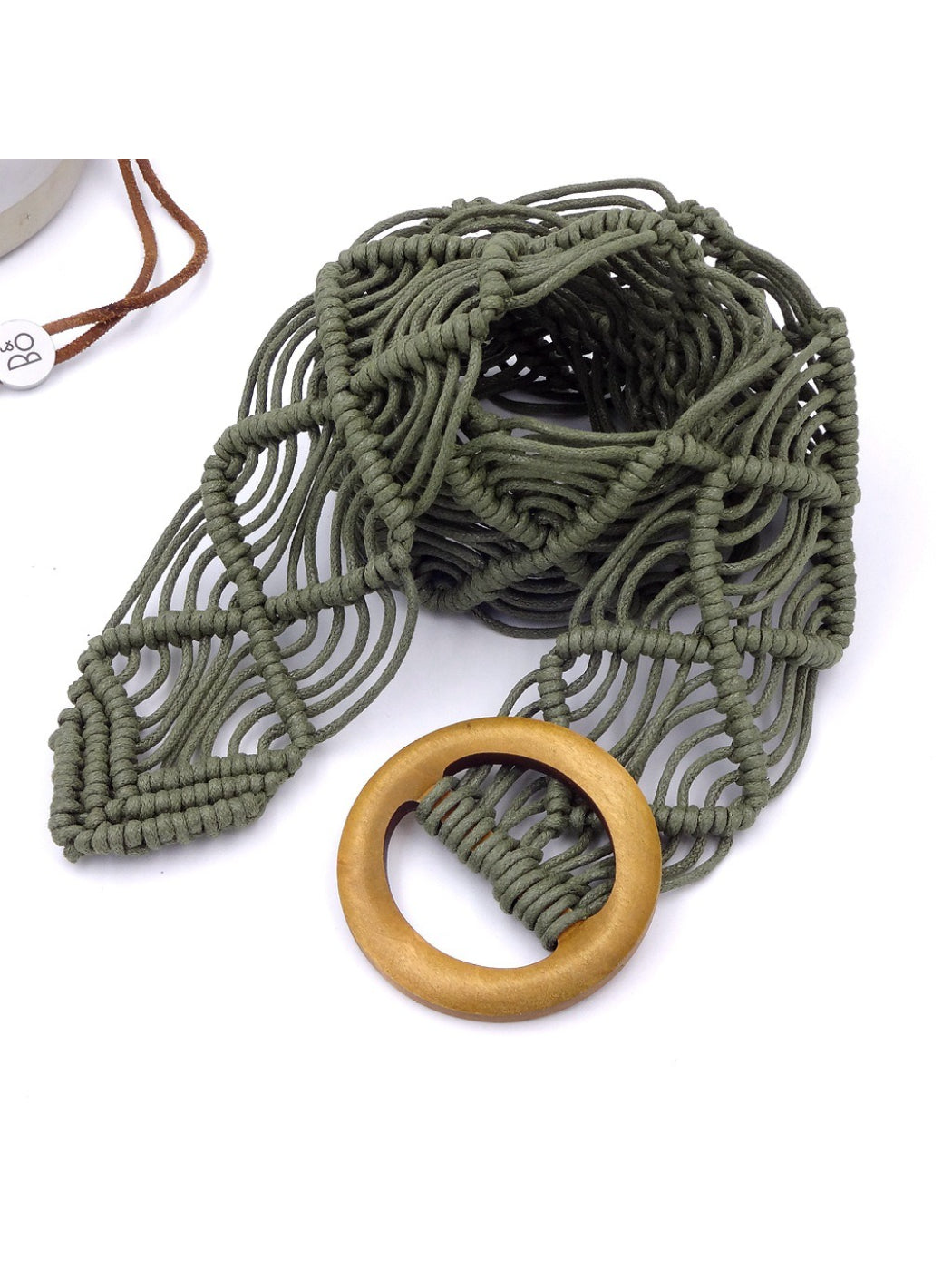 Beco Woven Ring Buckle Waist Belt product shape