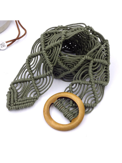 Beco Woven Ring Buckle Waist Belt product shape