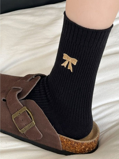 Rufia - Cute Winter Socks with Cartoon Bow Patterns