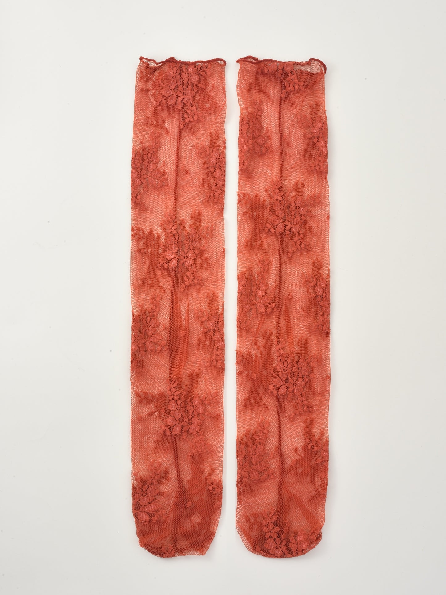 Rufia - Romantic Sheer Lace Crew Socks