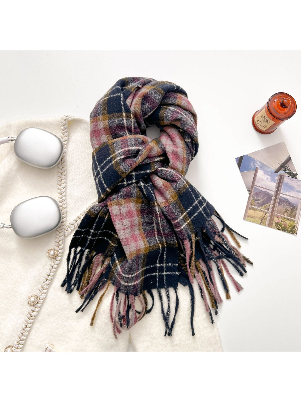 Scarvii - Classic Checkered Cozy Winter Scarf