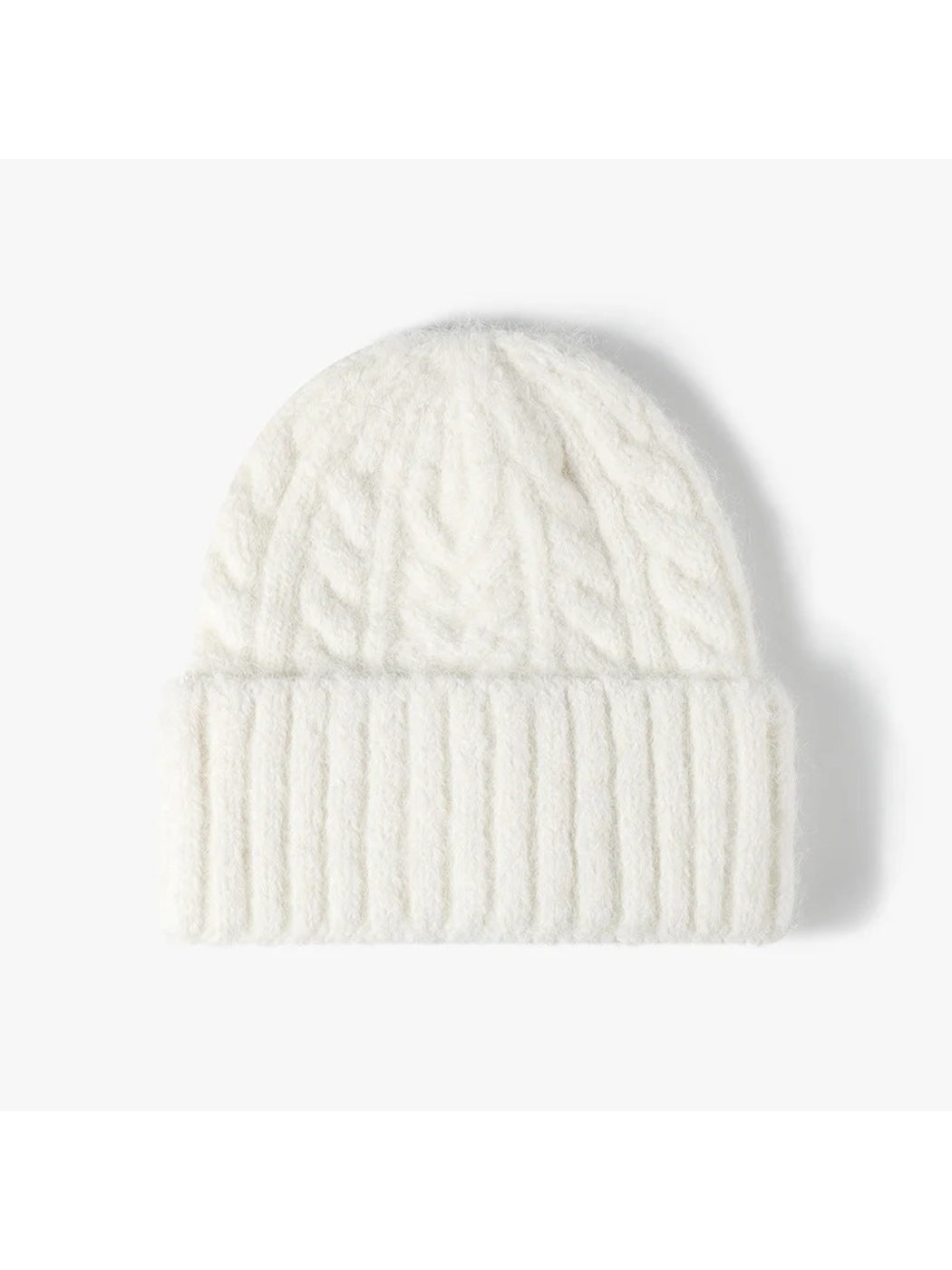 Haila - Braided Texture Cuffed Knit Beanie