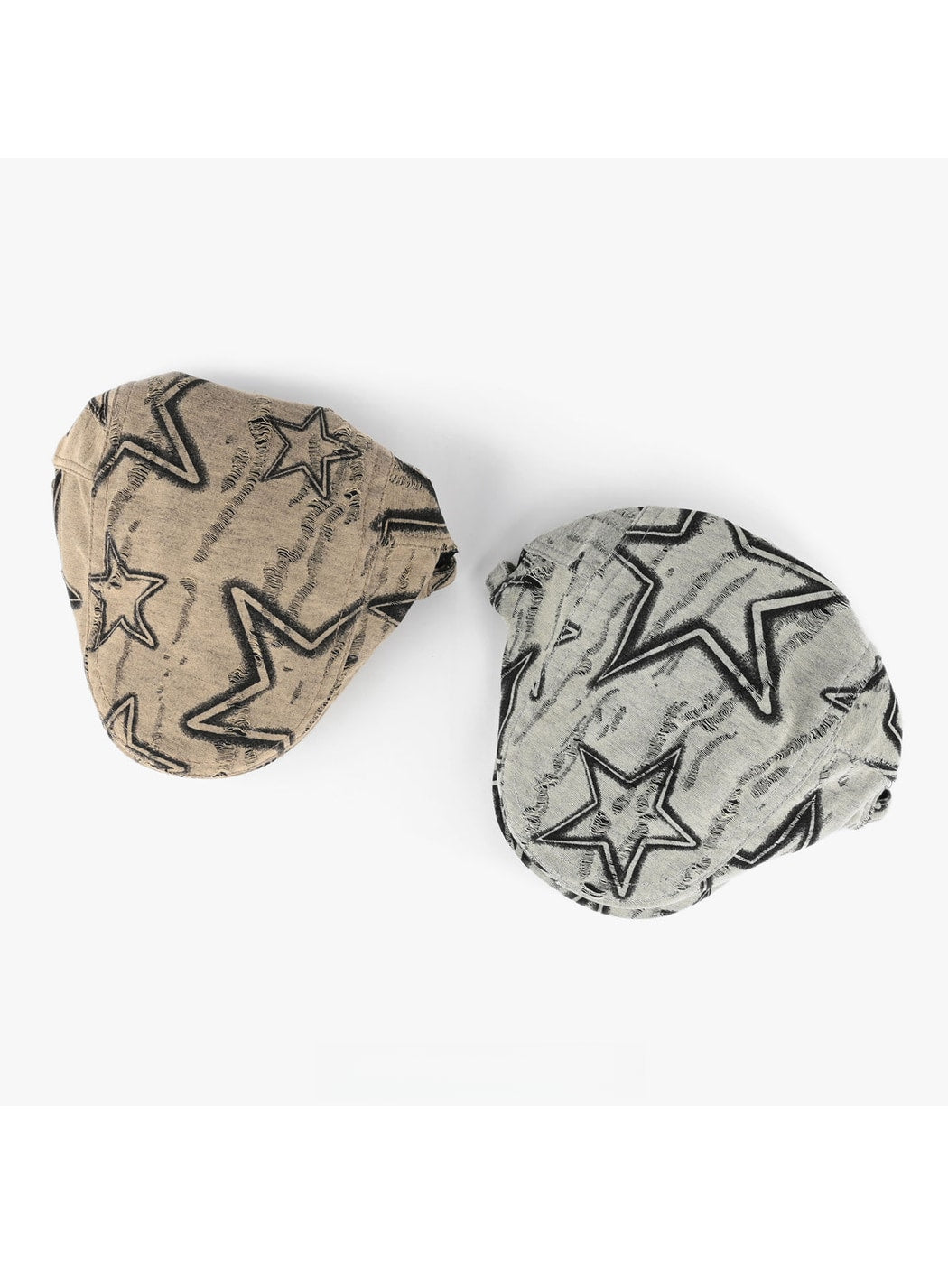Haila - Vintage Short Brim Stars Newsboy Cap