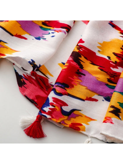 Scarvii - Modern Brush Pattern Scarf