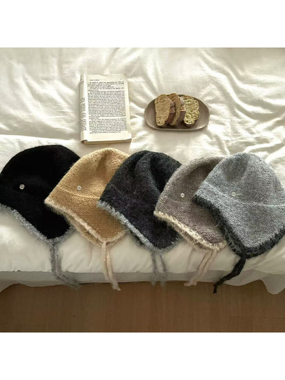 Haila - Fuzzy Patchwork Winter Beanie