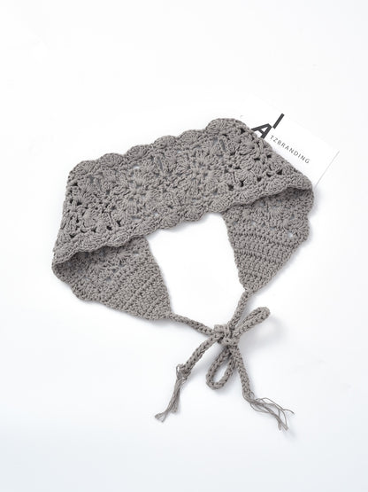 Scarvii- Crochet Tie-Back Headband