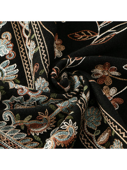 Scarvii - Bohemian Embroidered Winter Shawl Scarf