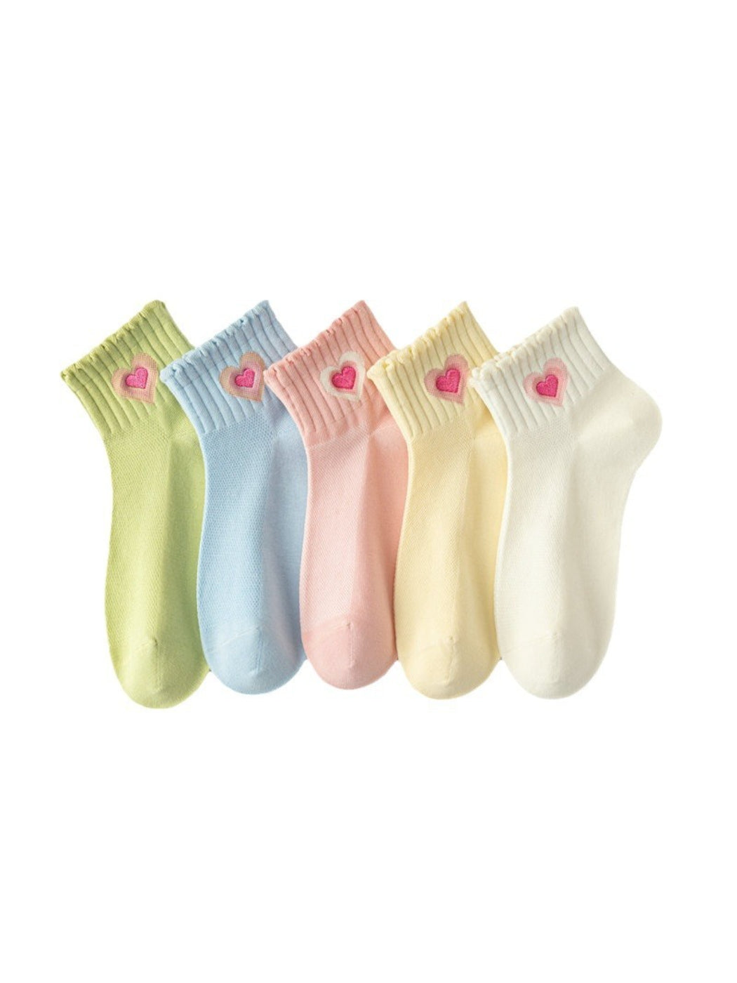 Rufia - Sweet Heart Detail Ribbed Crew Socks product image 1