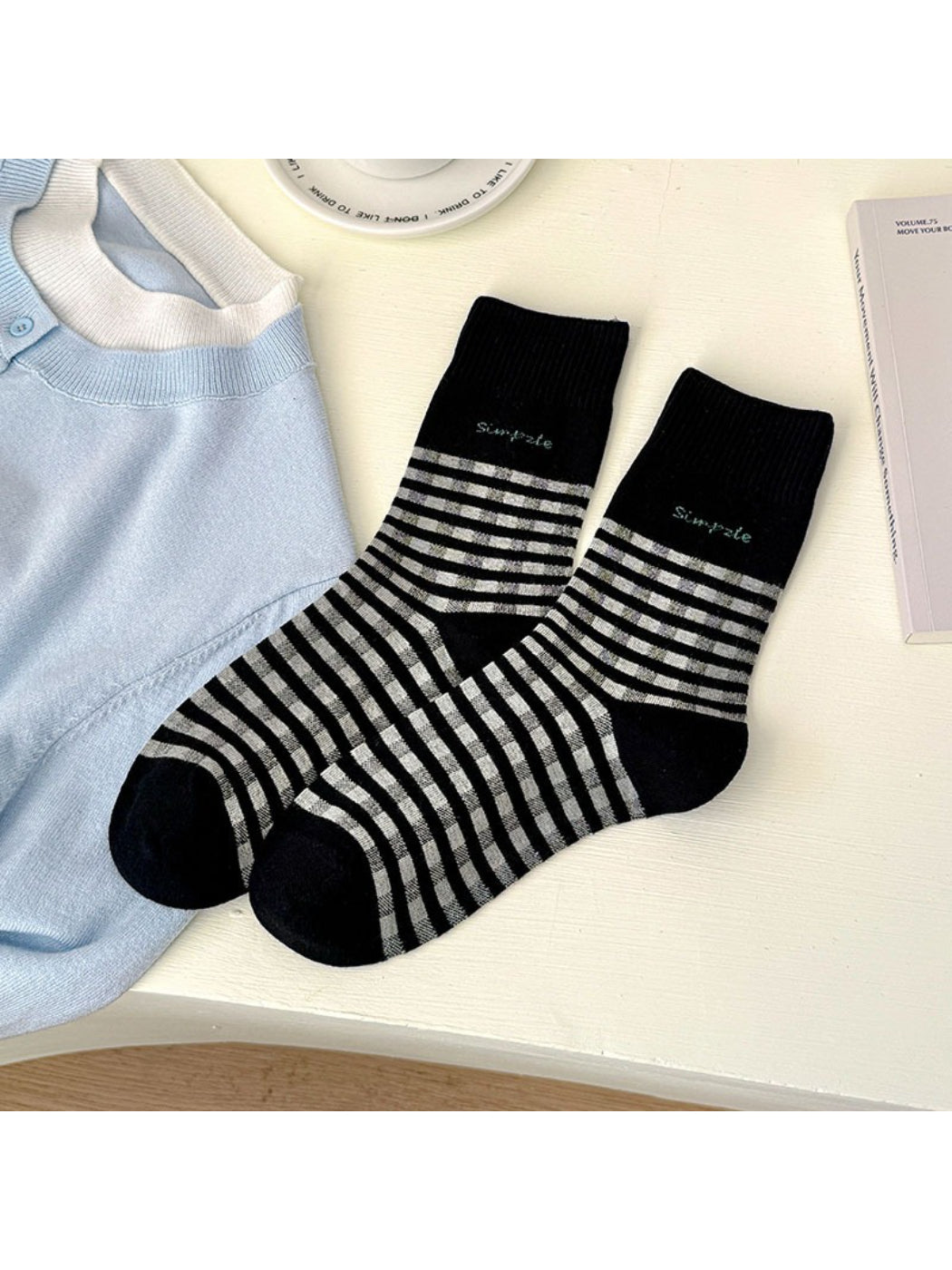 Rufia - Fine Stripe Crew Socks product image 8