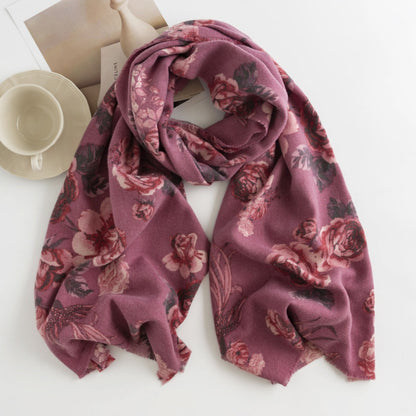 Scarvii - Rose Pattern Autumn-Winter Scarf