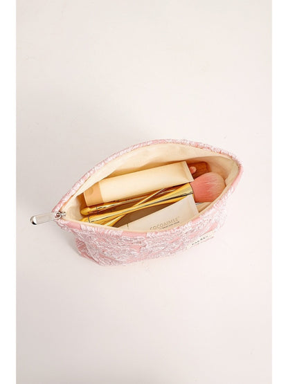 Cosbai - Elegant Floral Cosmetic Bag
