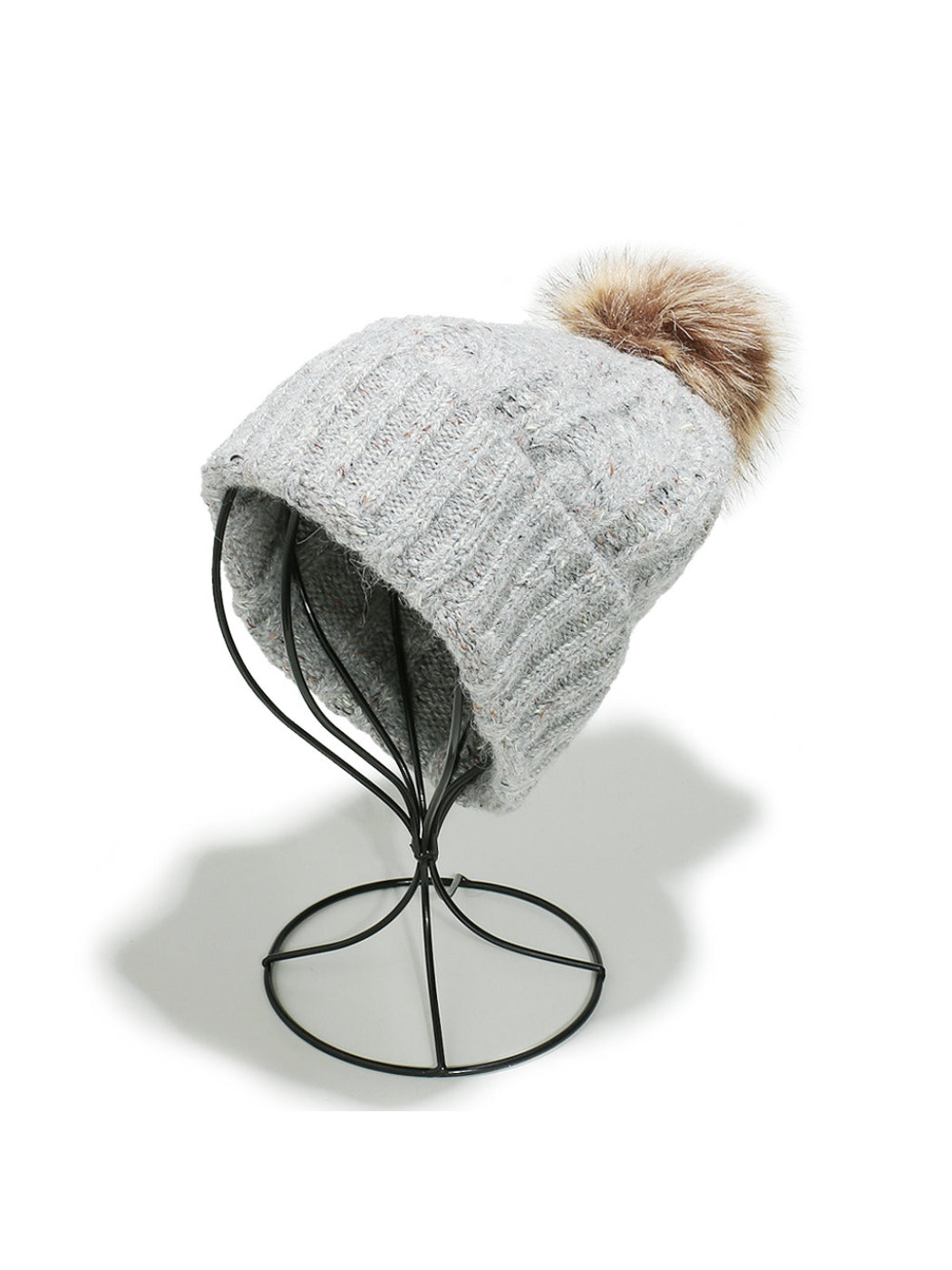 Haila Chunky Knit Pom Pom Beanie