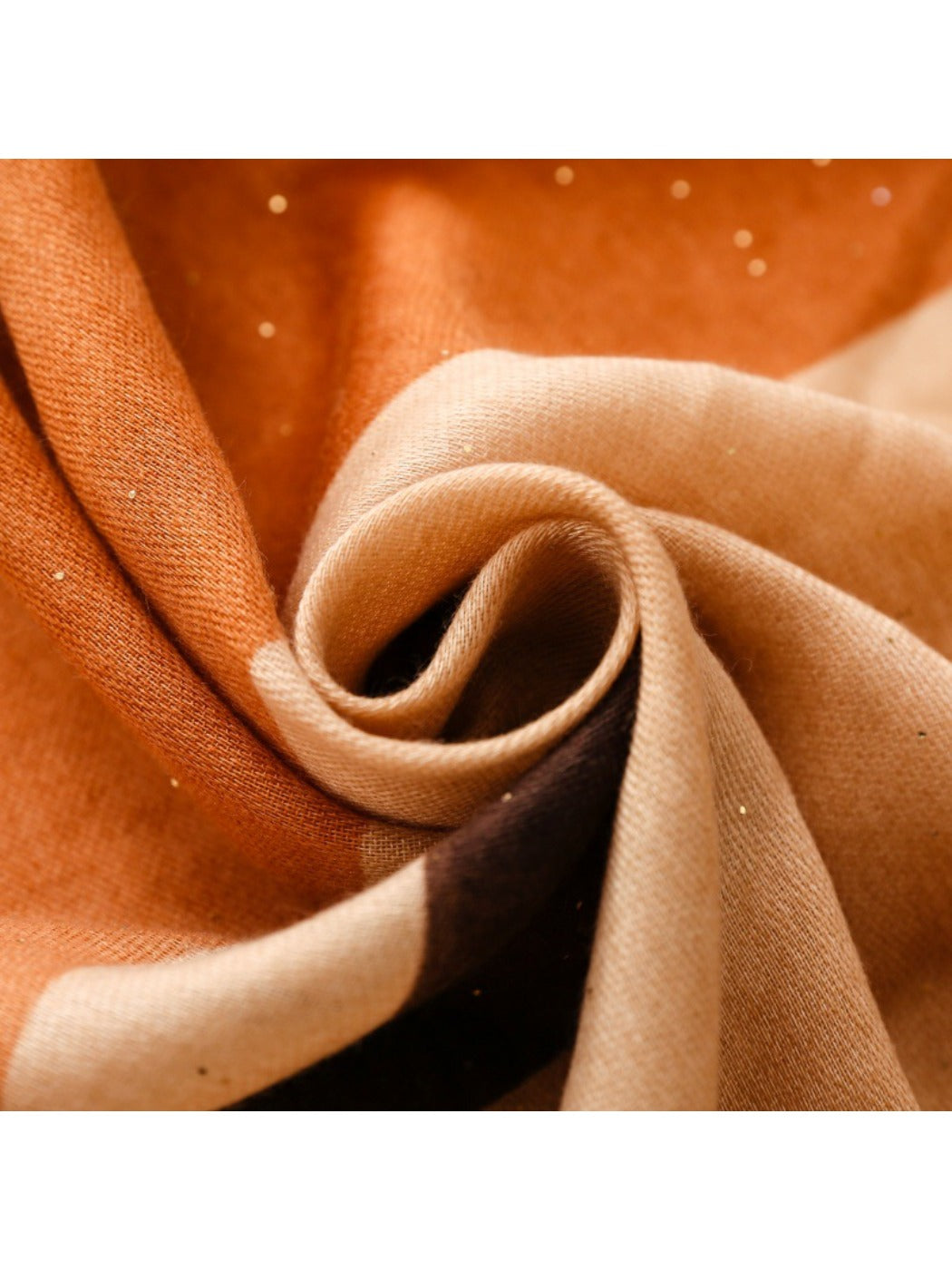 Scarvii - Abstract Art Scarf with Gold Foil & Glitter