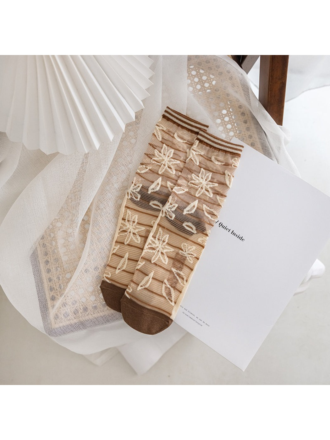 Rufia - Mesh Pattern Crew Socks product image 4
