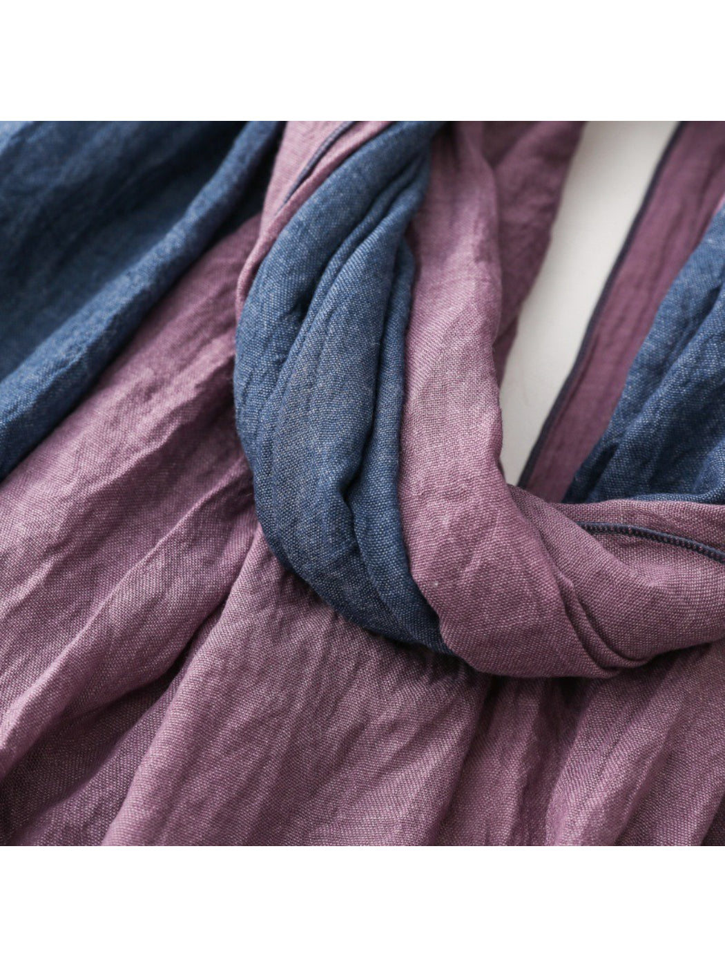 Scarvii - Contrast Panel Soft Drape Everyday Scarf