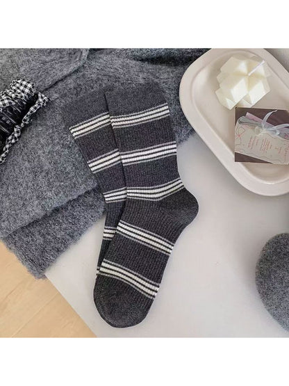 Rufia - Classic Stripe Ribbed Crew Socks product image 7