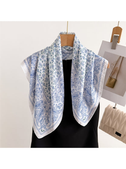 Scarvii - Paisley Print Square Scarf