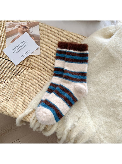 Rufia - Color Block Stripe Crew Socks