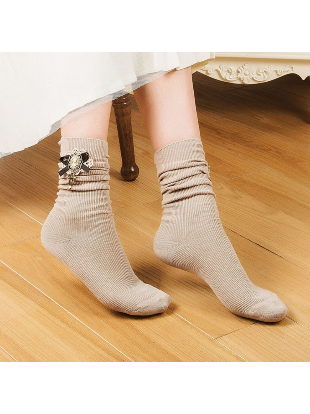 Rufia - Classic Brooch Style Decorative Socks product image 2