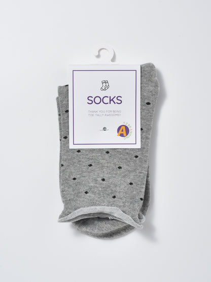 Rufia - Japanese Polka Dot Mid-Calf Socks