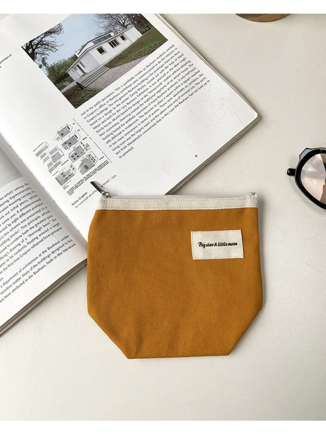 Cosbai - Minimalist Small Canvas Cardholder Pouch & Coin Purse