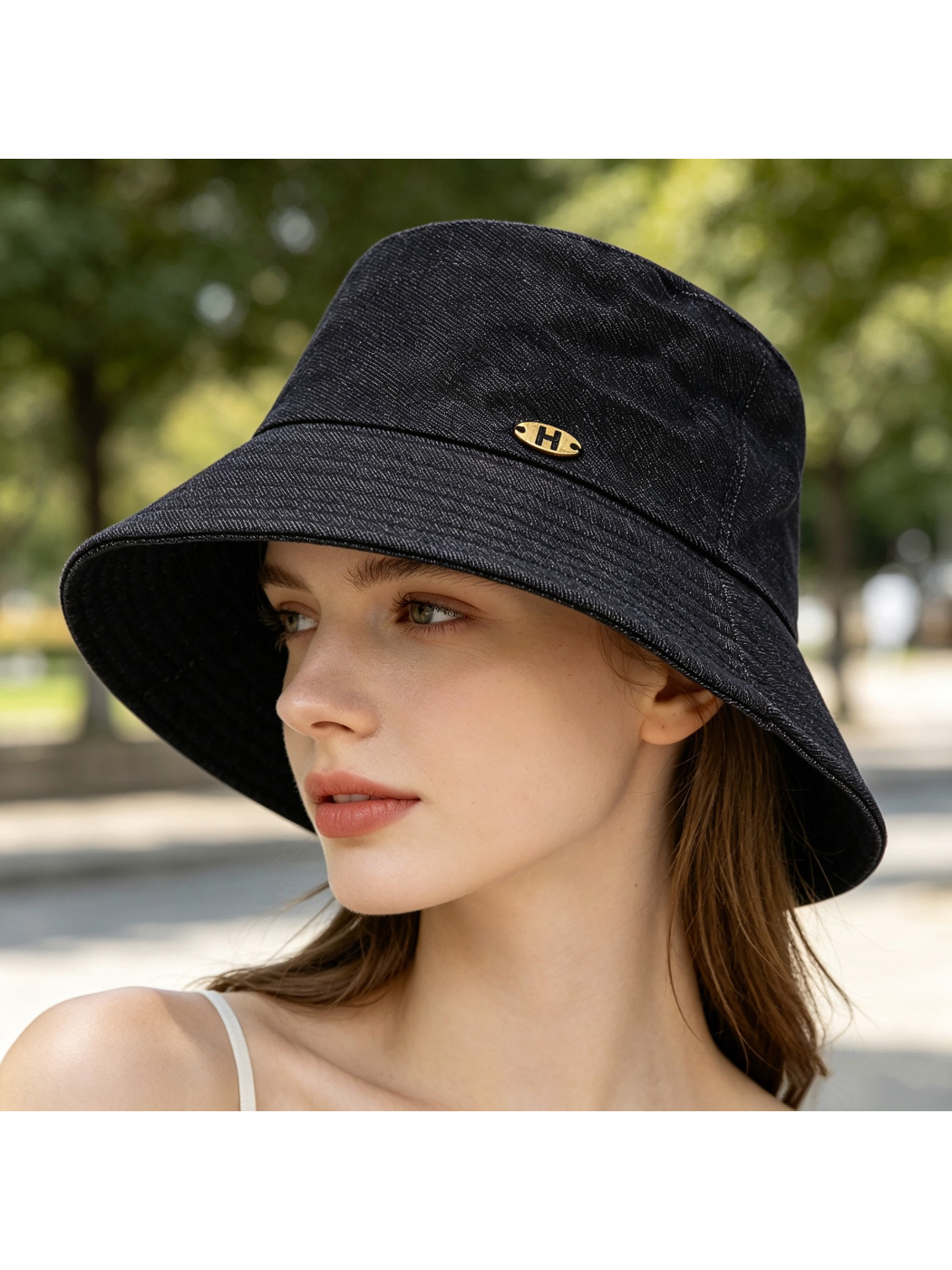 Haila - Denim Look Brim Hat