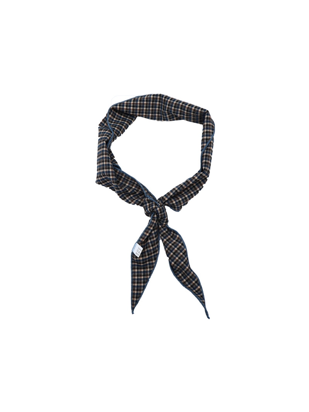 Scarvii - Geometric Retro Check Print Triangle Bandana