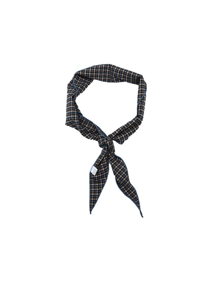 Scarvii - Geometric Retro Check Print Triangle Bandana
