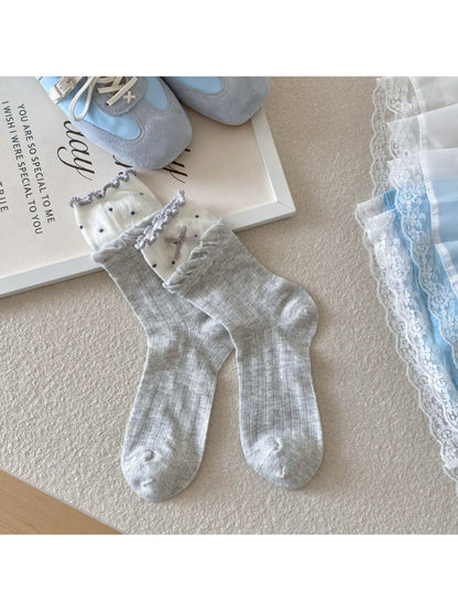 Rufia socks folded to display heel and toe reinforcement