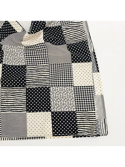 Haila - Patchwork Print Headscarf Cap