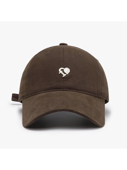 Haila - Curved Brim Letter Detail Baseball Cap