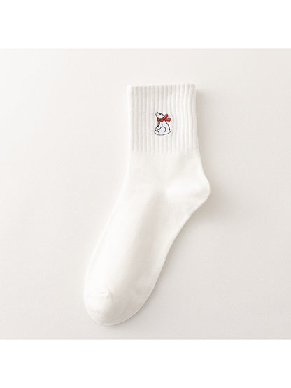 Rufia - Cute Animal Motif Everyday Crew Socks